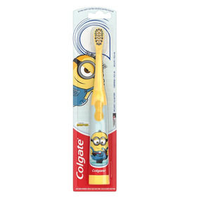 NEW Colgate Kids Battery Powered Toothbrush Minions Extra Soft Bristles 1 Count
